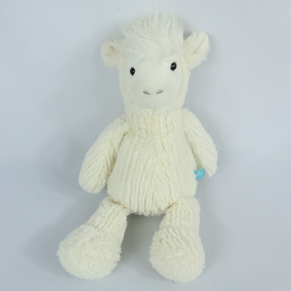 Manhattan Toy Adorables Llama Lou Plush White Fluffy Stuffed Animal 15"